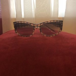 Plaid Burberry Sunglasses